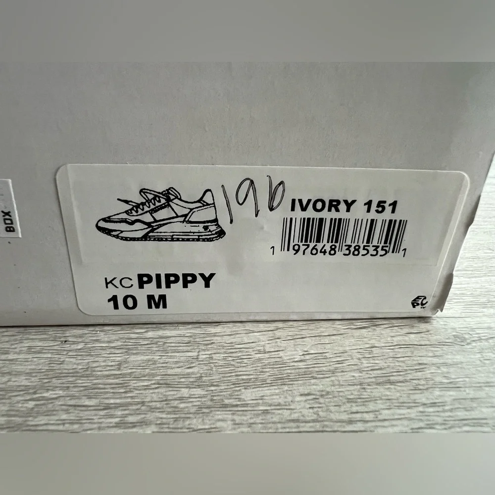 Calvin Klein Women's Pippy Lace-Up Platform Casual Sneakers Size 10 Ivory - Picture 11 of 12